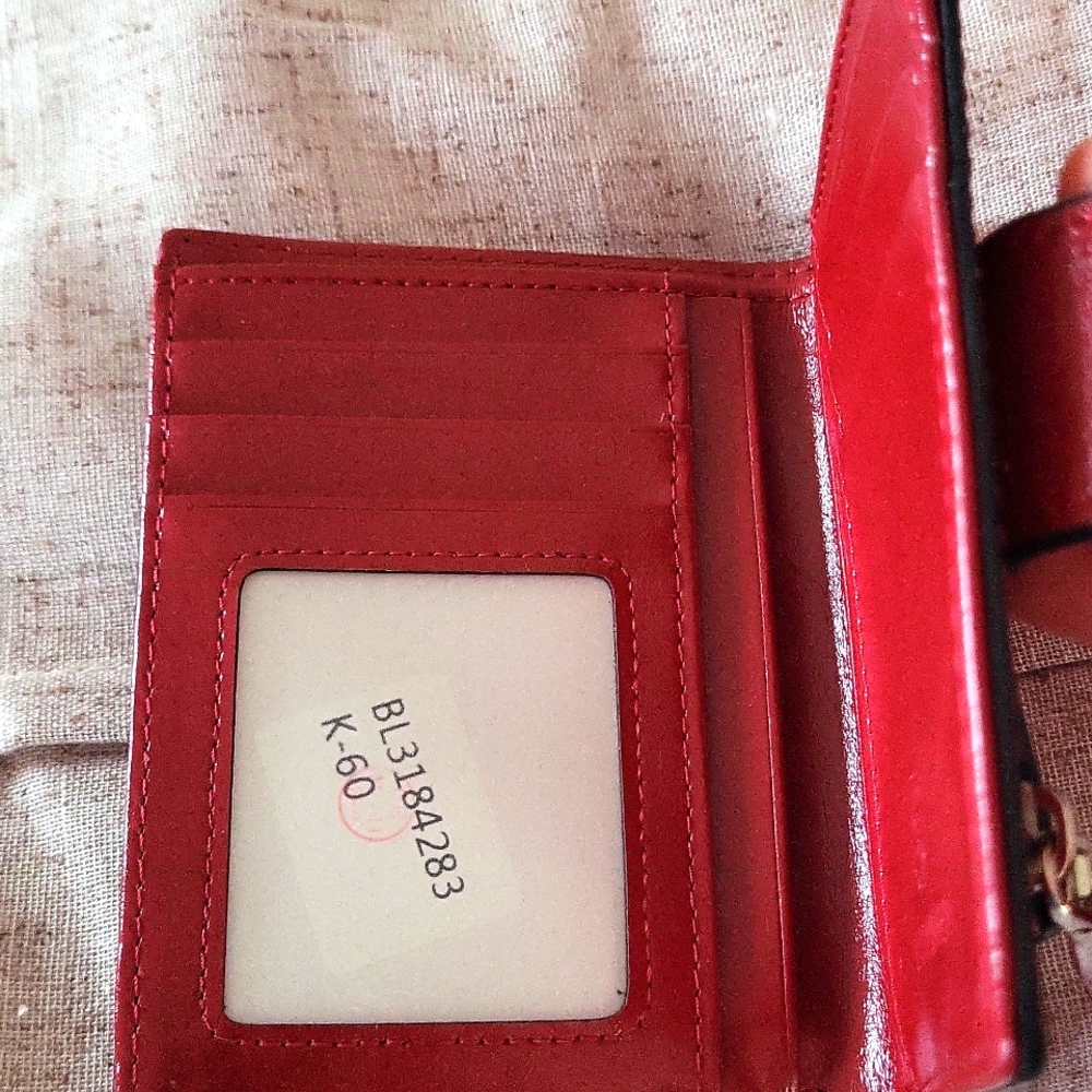 Bostanten elegant Red Leather Wallet - Picture 4 of 8